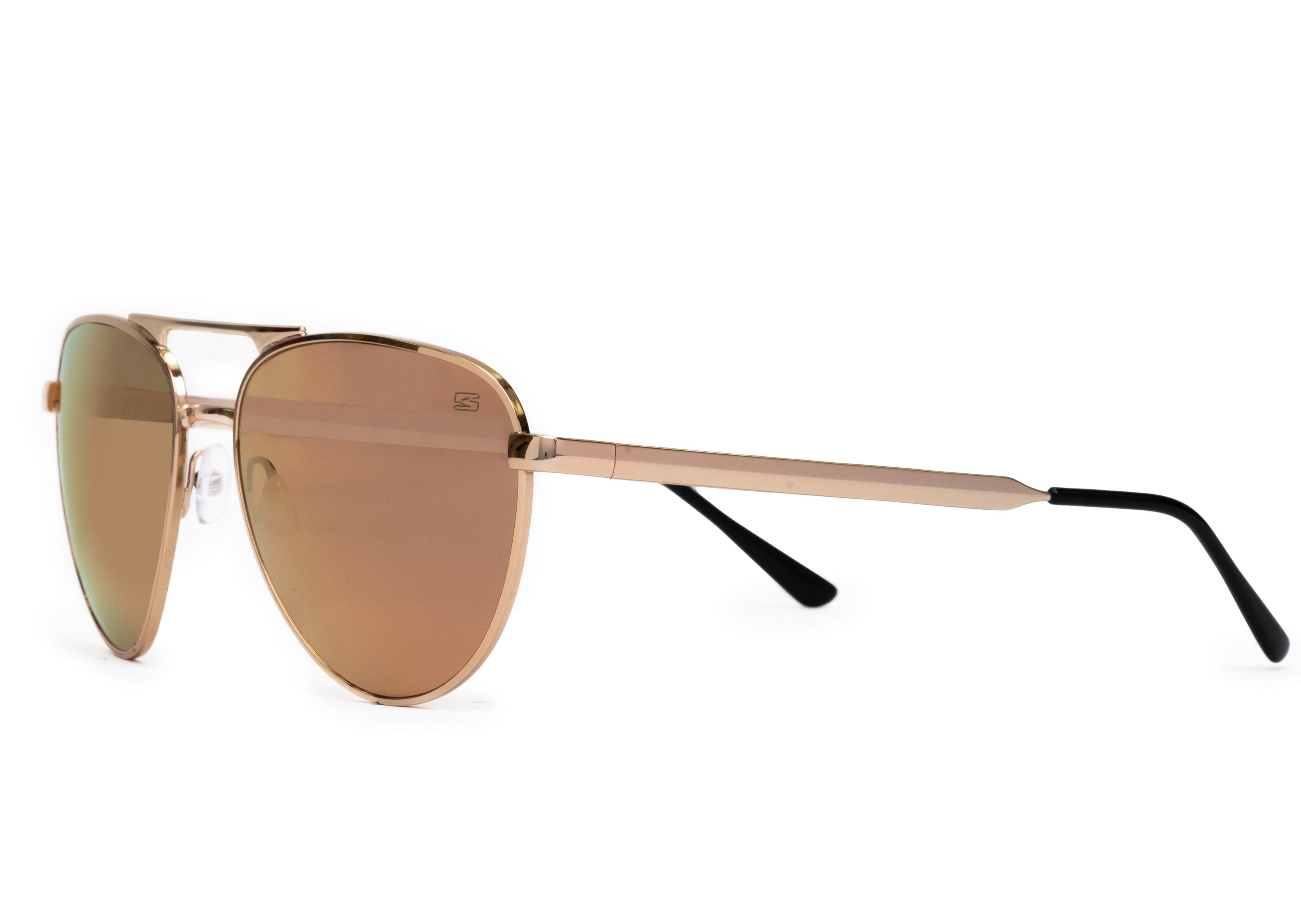 aozoraです！ Dara Aviator Rose Gold Sunglasses | Skeleton Optics
