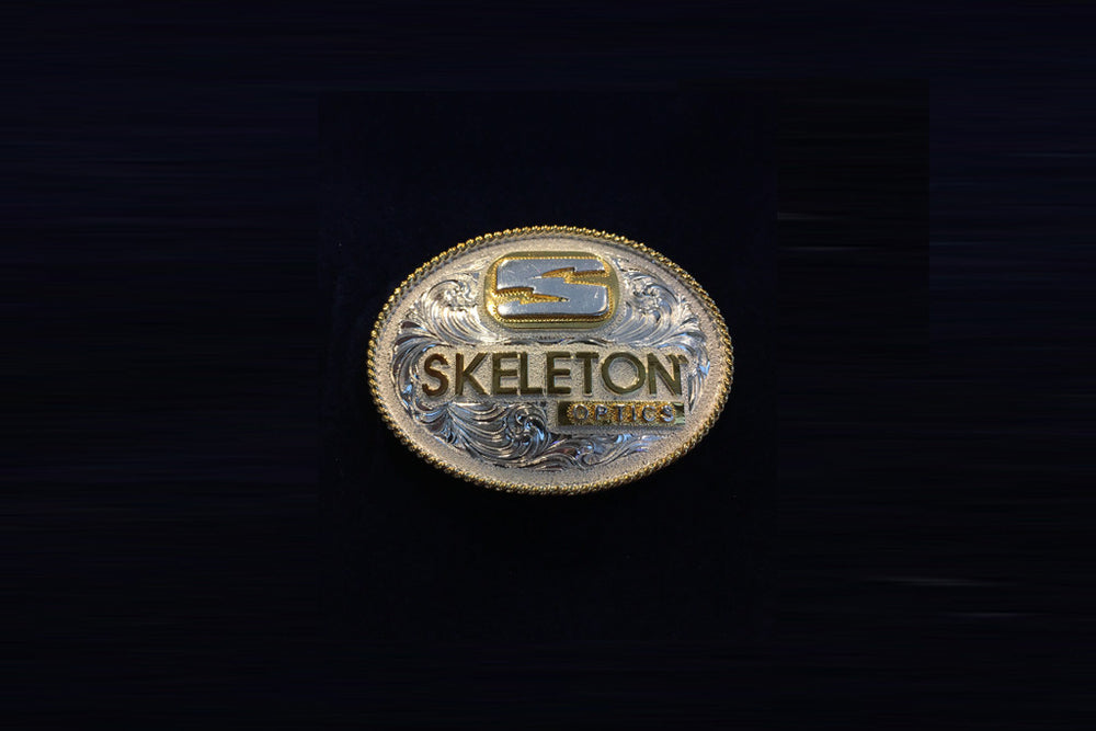 Skeleton Optics Shield Belt Buckle (Oval)
